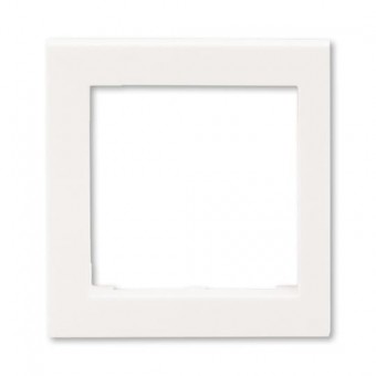 kryt rámečku s otvorem 55x55, krajní; perleťová, design LEVIT M